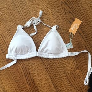 Kona Sol White Bikini Top